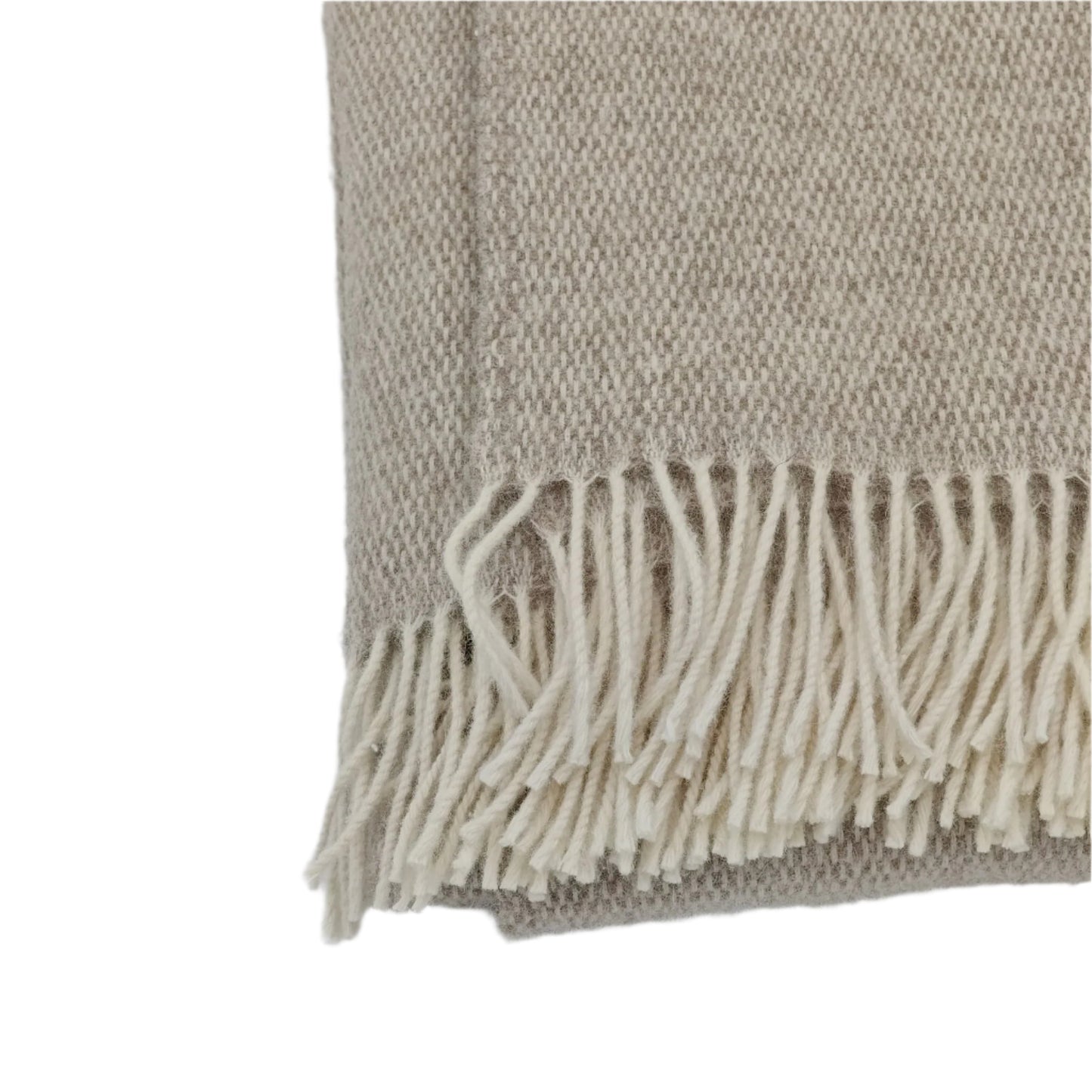 Pickstitch Limestone Woolen Blanket