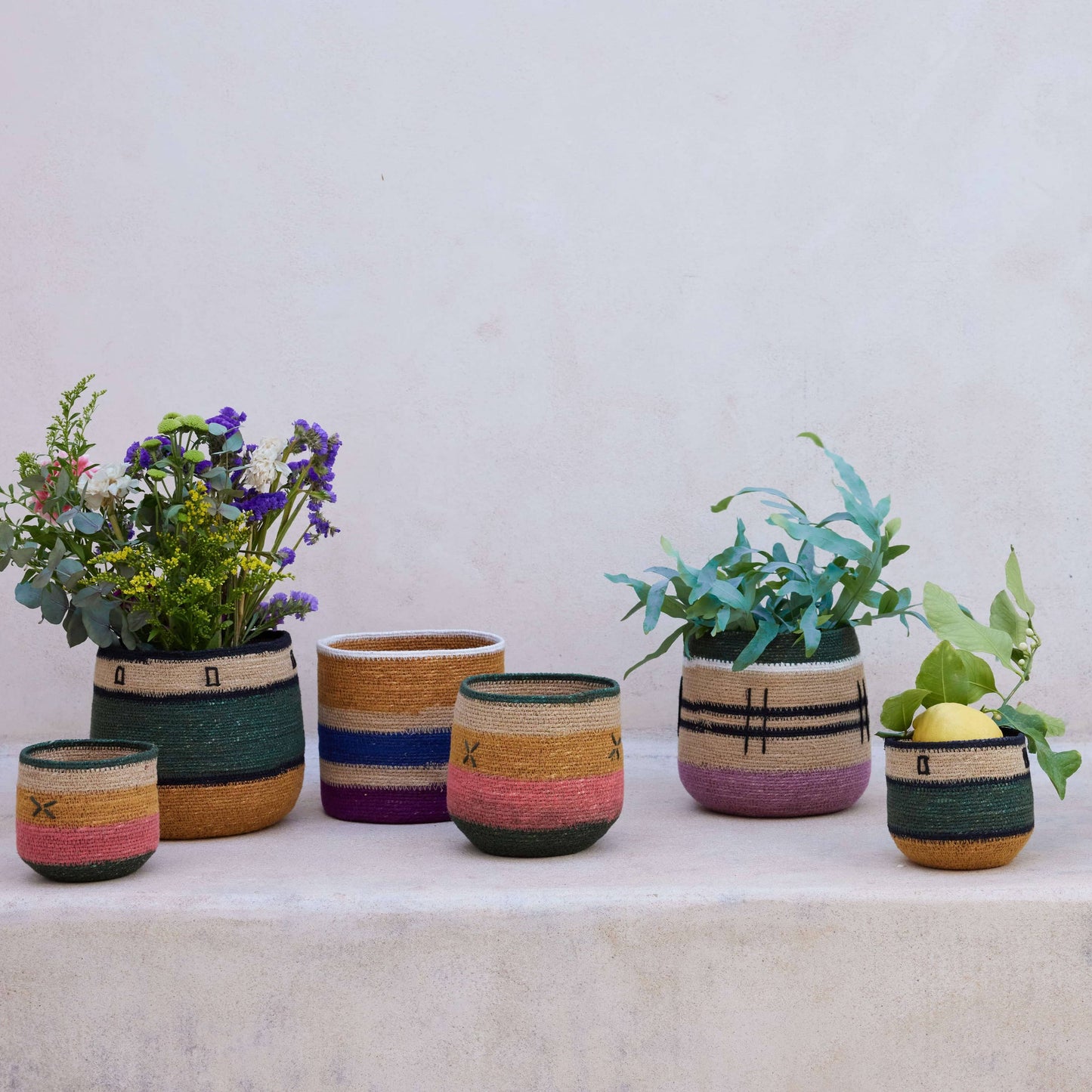 Carré Green Seagrass Baskets