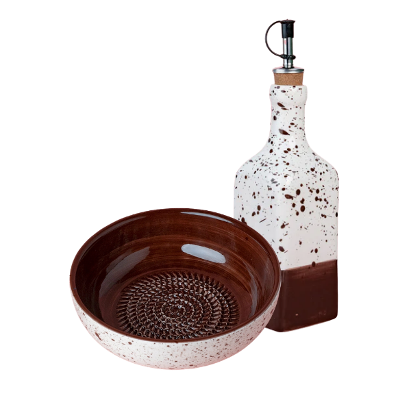 Giftset Brownie (Grater plate + Oil bottle + Brush)