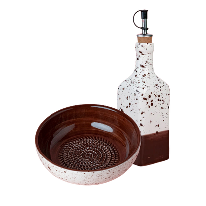 Giftset Brownie (Grater plate + Oil bottle + Brush)