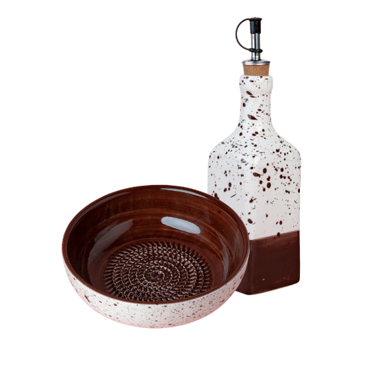 Giftset Brownie (Grater plate + Oil bottle + Brush)