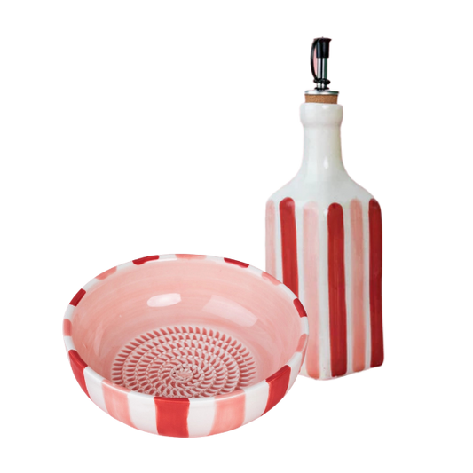 Giftset Sweetheart (Grater plate + oil bottle + brush)