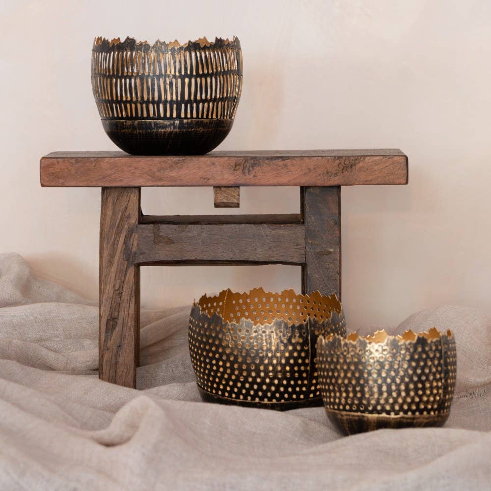 Indisch Houten Krukje 