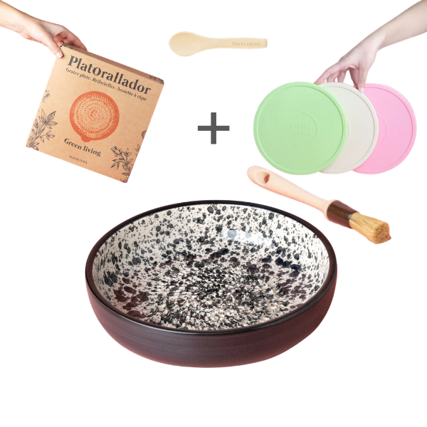 Starter Set Grande (grater plate + lid + brush + free spoon)