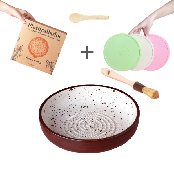 Starter Set Grande (grater plate + lid + brush + free spoon)