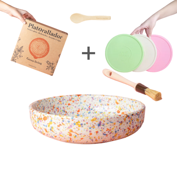 Starter Set Grande (grater plate + lid + brush + free spoon)