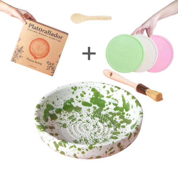 Starter Set Grande (grater plate + lid + brush + free spoon)