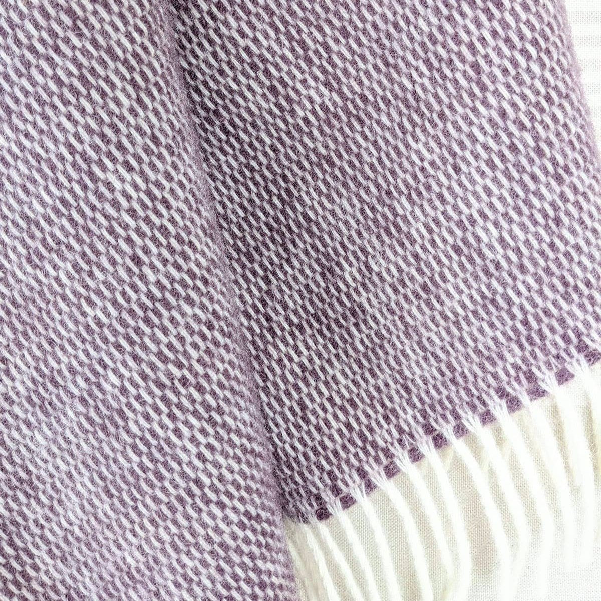 Pickstitch Plum  wollen plaid