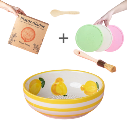 Starter Set Medio (raspbord + deksel + borsteltje)