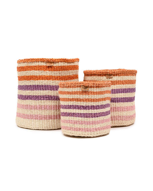 Safiri Striped Kenya Baskets