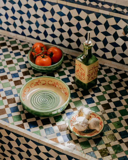 Set Alhambra (Grater plate + oil bottle + brush)
