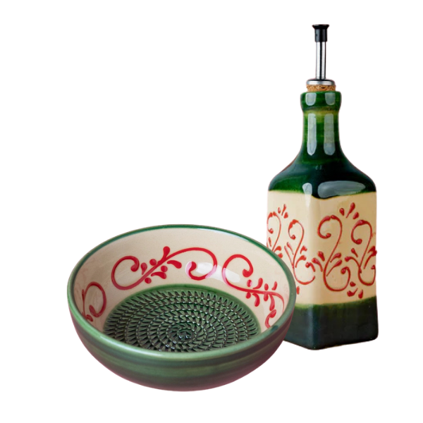Set Alhambra (Grater plate + oil bottle + brush)