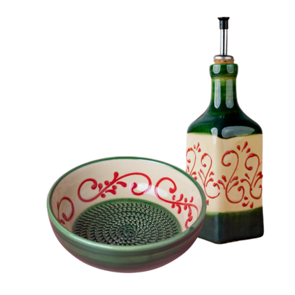 Set Alhambra (Grater plate + oil bottle + brush)