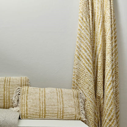 Guama Fringe kussens en plaid (set van 3)