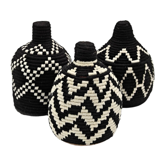 Ouida Black Berber Basket (set of 3)