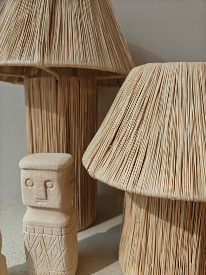 Natural Raffia Lamp