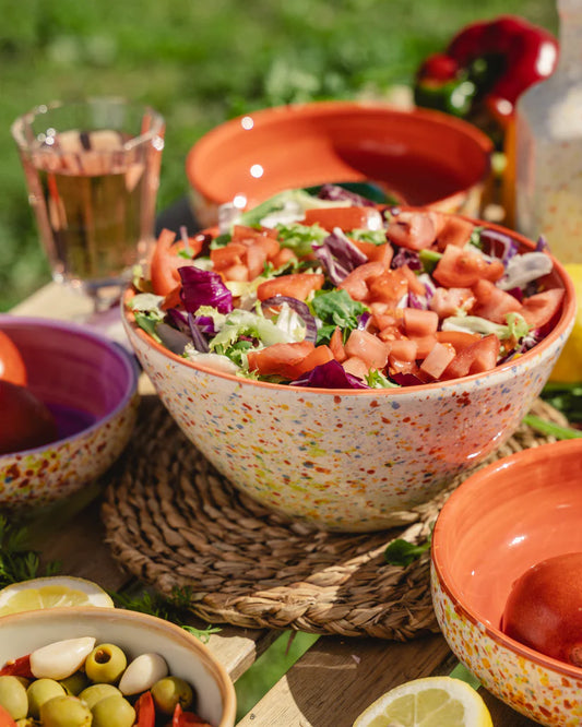 Saladekom ø21cm 1.5L | Spaans, handgemaakt