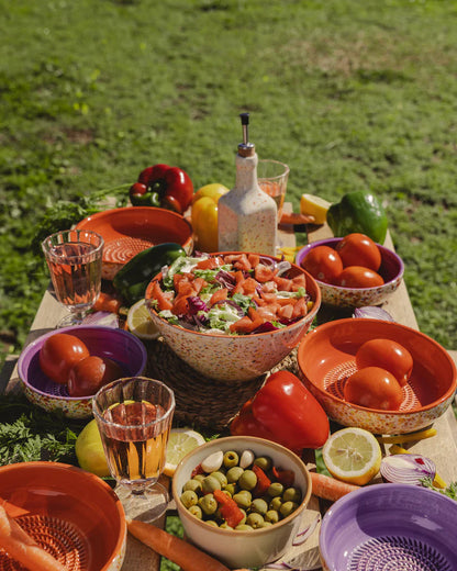 Ambachtelijke saladekommen