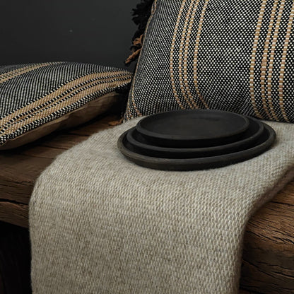 Pickstitch Limestone Woolen Blanket