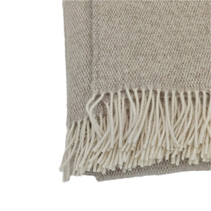 Pickstitch Limestone Woolen Blanket