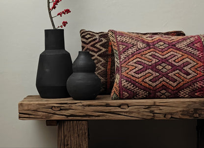 Burgundy Berber Cushion Cover