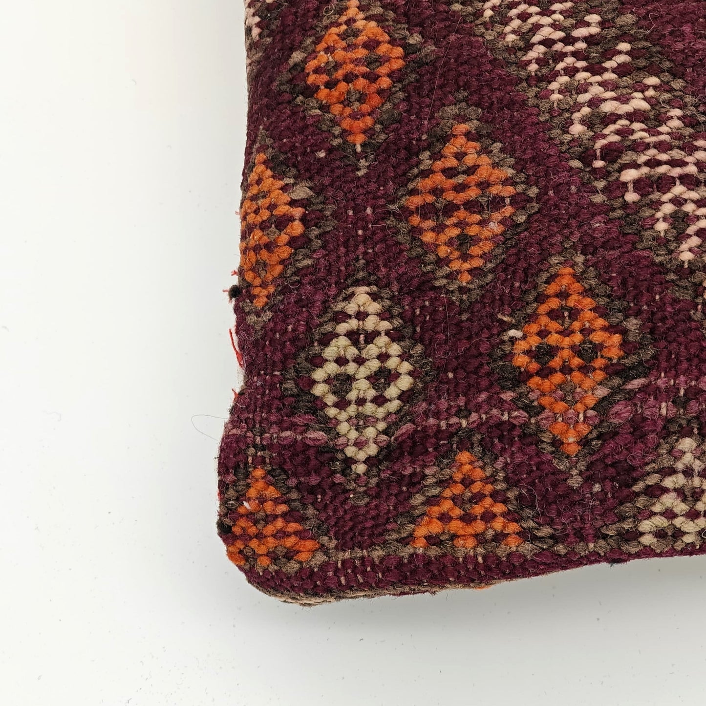 Burgundy Berber Cushion Cover