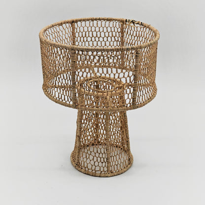 Mesh Raffia Lamp