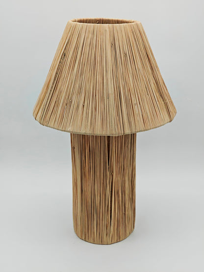 Natural Raffia Lamp
