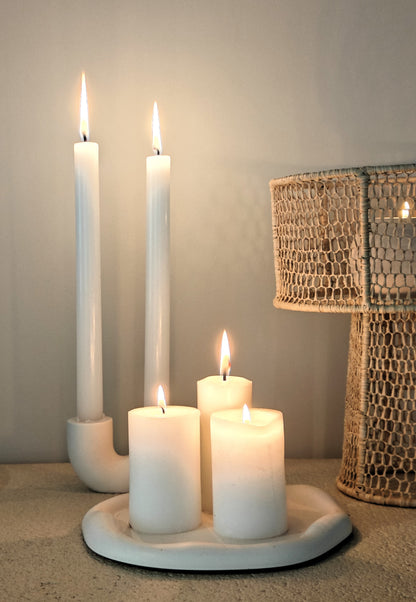 Mesh Raffia Lamp