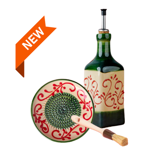 Giftset Alhambra (Mini raspbord + oliefles + gratis borsteltje) 
