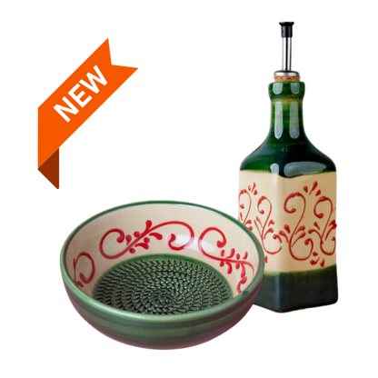 Giftset Alhambra (Raspbord + oliefles + gratis borsteltje) 