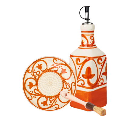 Giftset Azahara (Mini raspbord + oliefles + gratis borsteltje) 