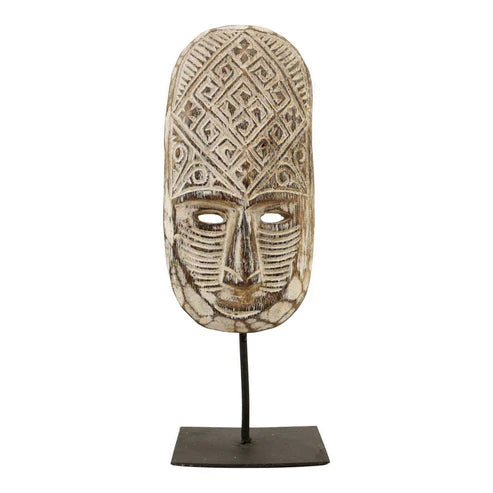 Wooden Mask On Stand