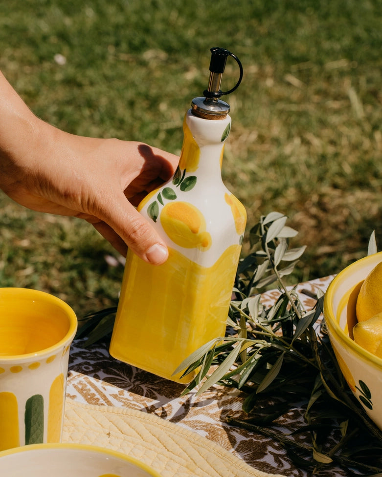 Giftset Limone (Raspbord + oliefles + gratis borsteltje) 
