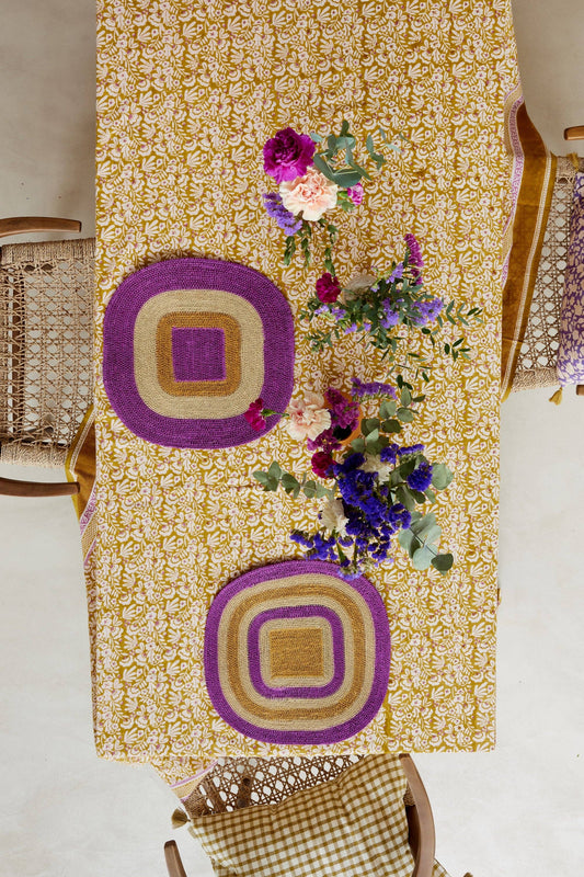 Mada Violet Raffia Placemat