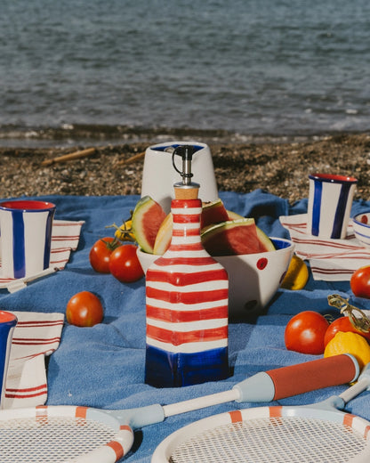 Giftset Riviera (Mini raspbord + oliefles + gratis borsteltje) 
