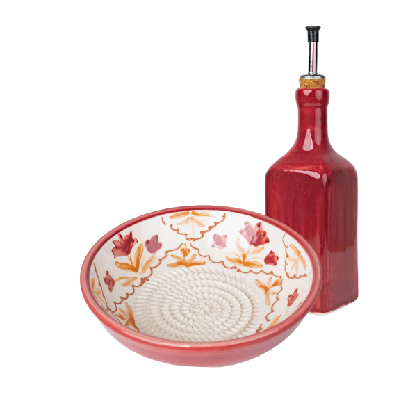 Giftset Harvest (Raspbord + oliefles + gratis borsteltje) 