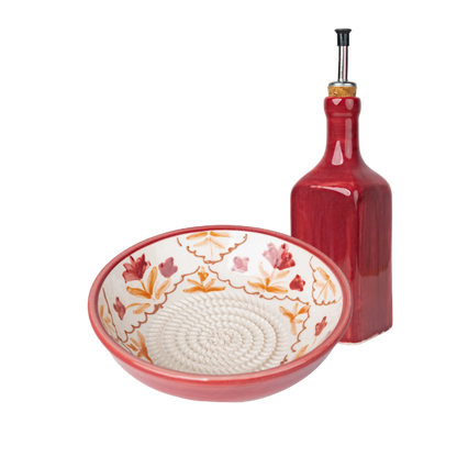 Giftset Harvest (Raspbord + oliefles + gratis borsteltje) 
