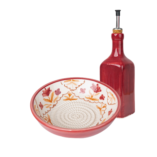 Giftset Harvest (Raspbord + oliefles + gratis borsteltje) 