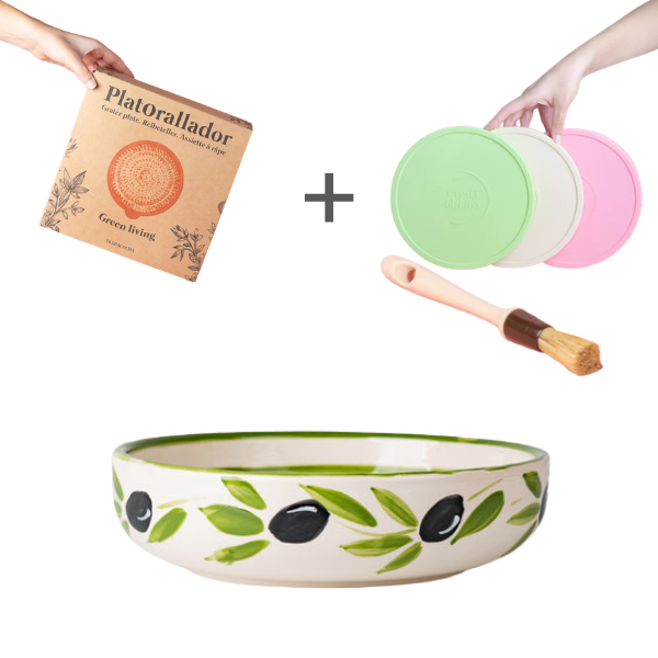 Starter Set Grande (grater plate + lid + brush)
