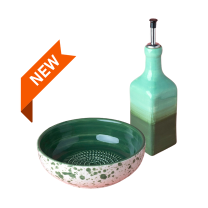 Giftset Jade (Raspbord + oliefles + gratis borsteltje) 