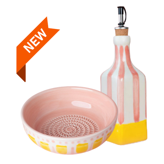 Giftset Valentina (Grater plate + oil bottle + brush)